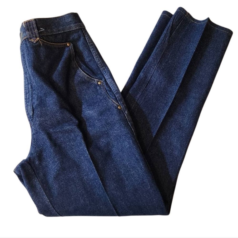 Vintage Ozark Mountain Dark Blue Denim Western Jeans‎ Size 7